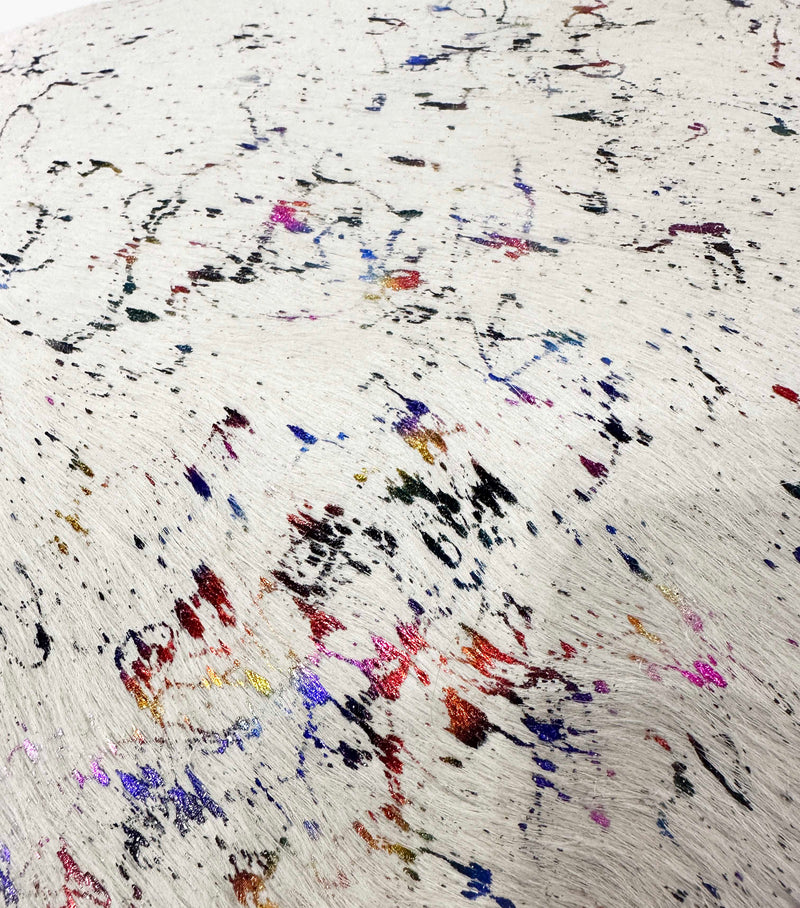 iridescent cowhide