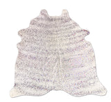 iridescent metallic cowhide rug