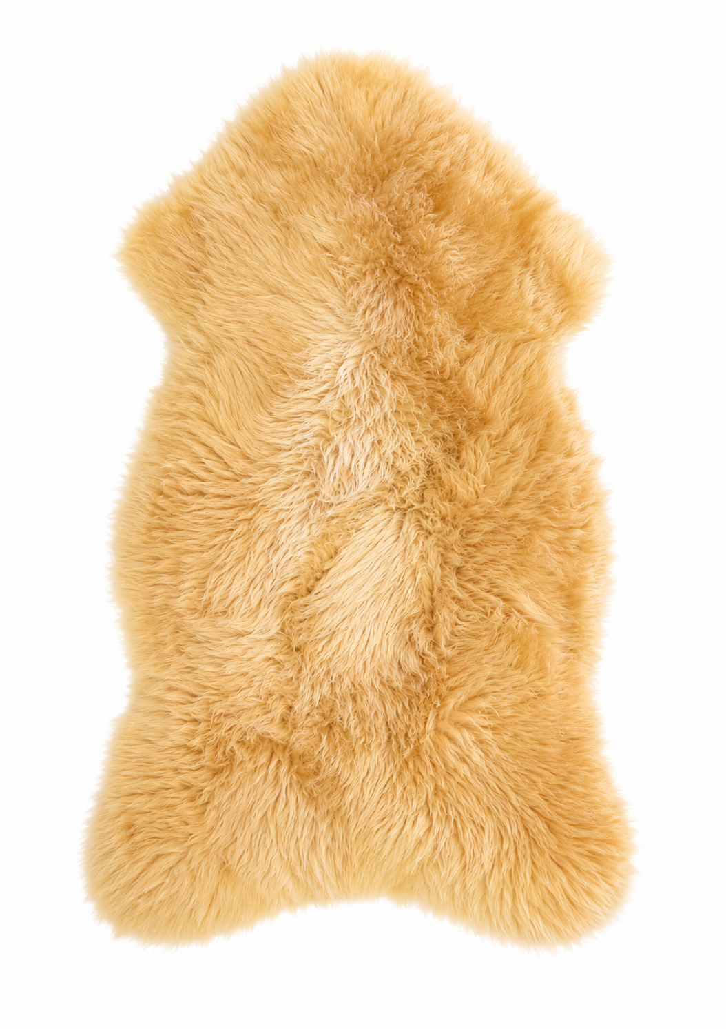 Golden Vale Meliert sheepskin rug in natural golden tones