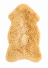 Golden Vale Meliert sheepskin rug in natural golden tones