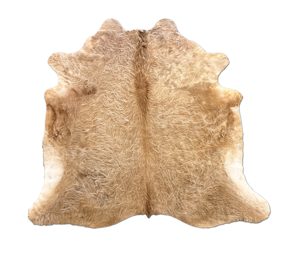 brown cowhide rug