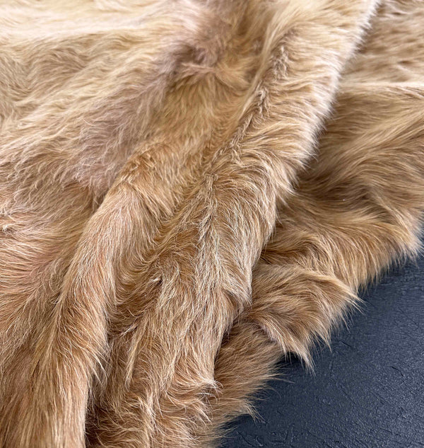 brown cowhide rug