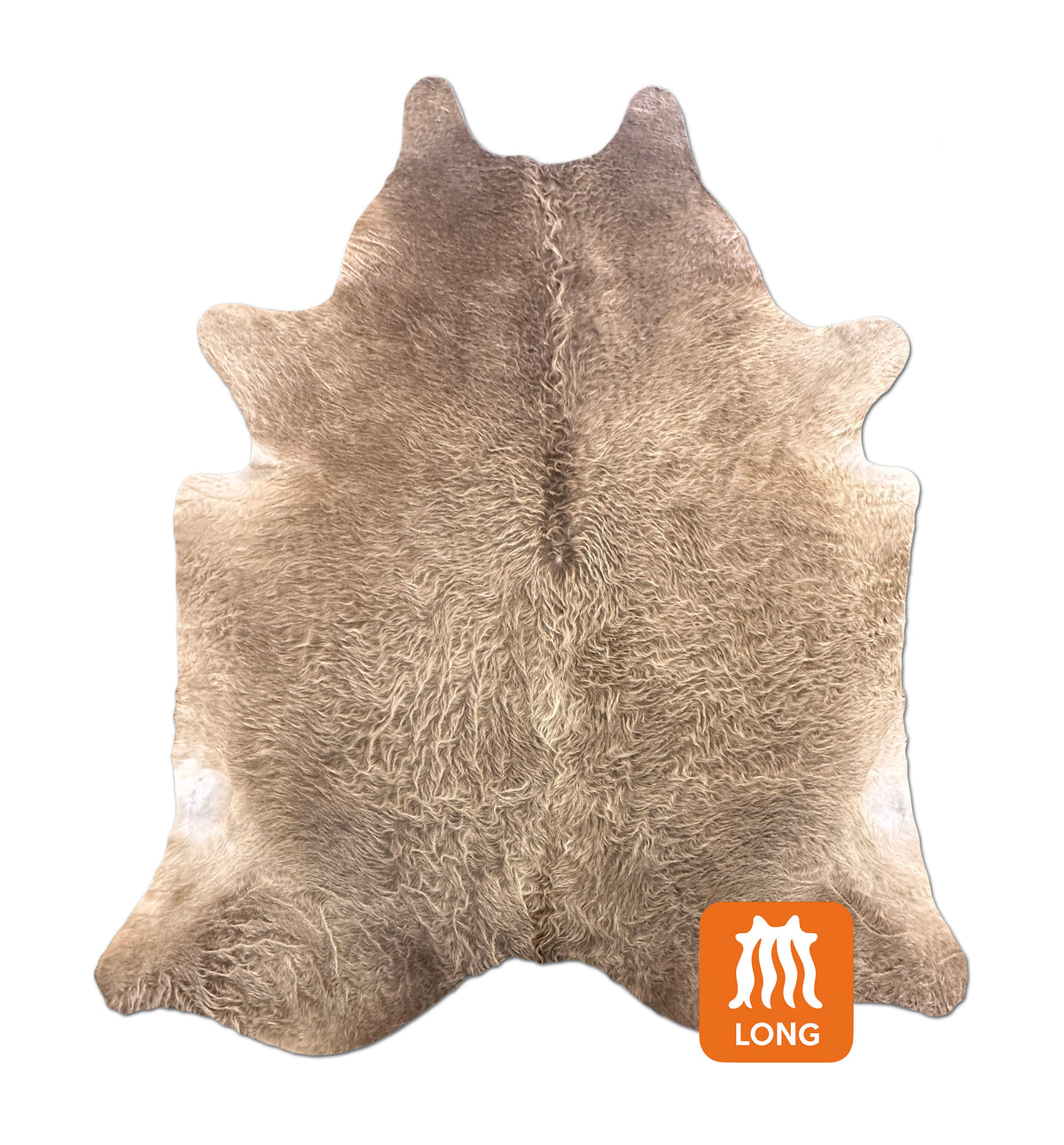 brown cowhide rug