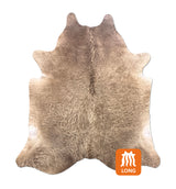 brown cowhide rug