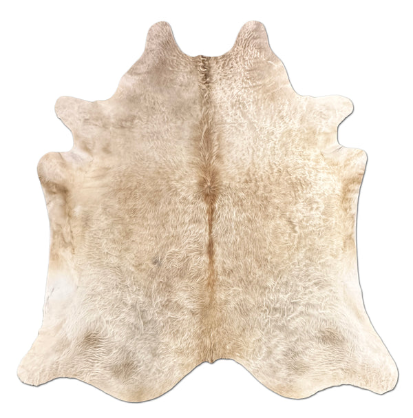 Shaggy Light Brown Cowhide Rug