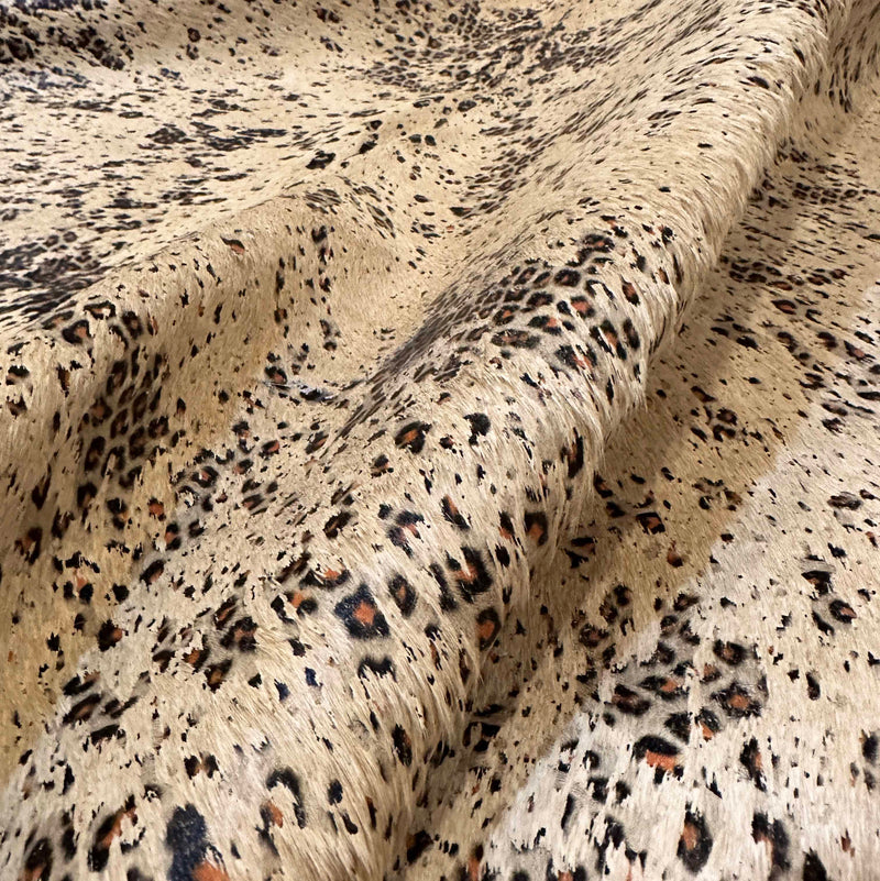 leopard cowhide rug