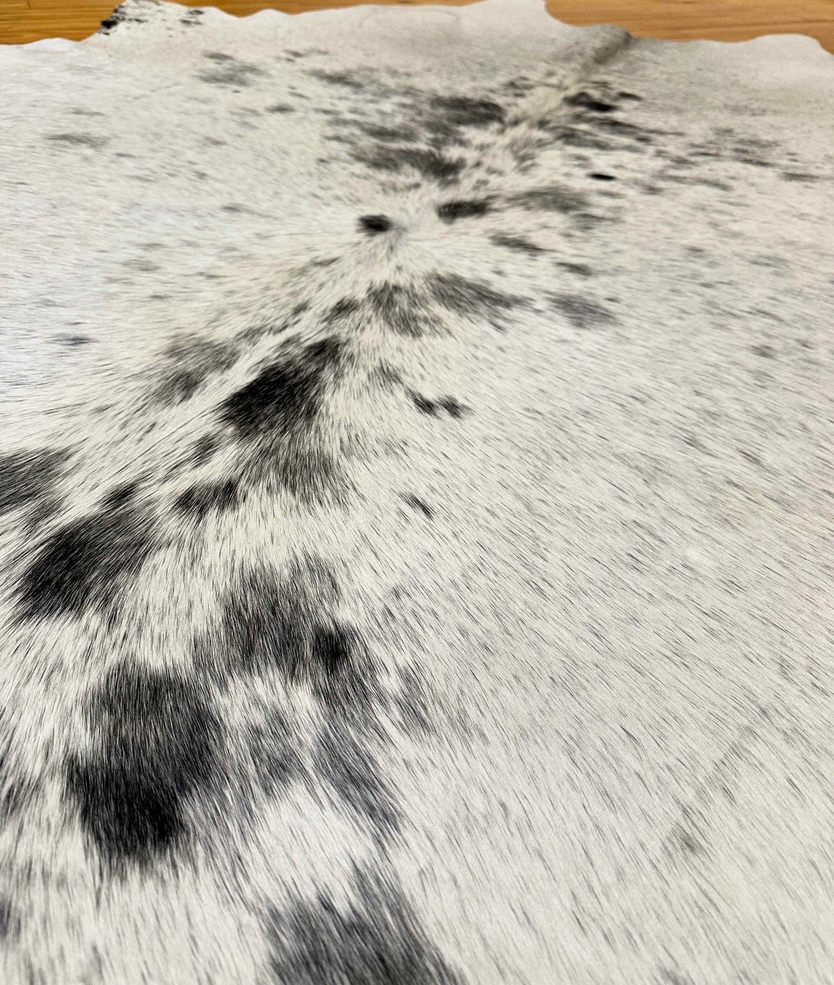 black white cowhide rug