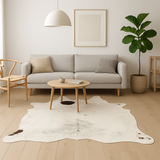 Salt & Pepper Tri-Color Cowhide Rug