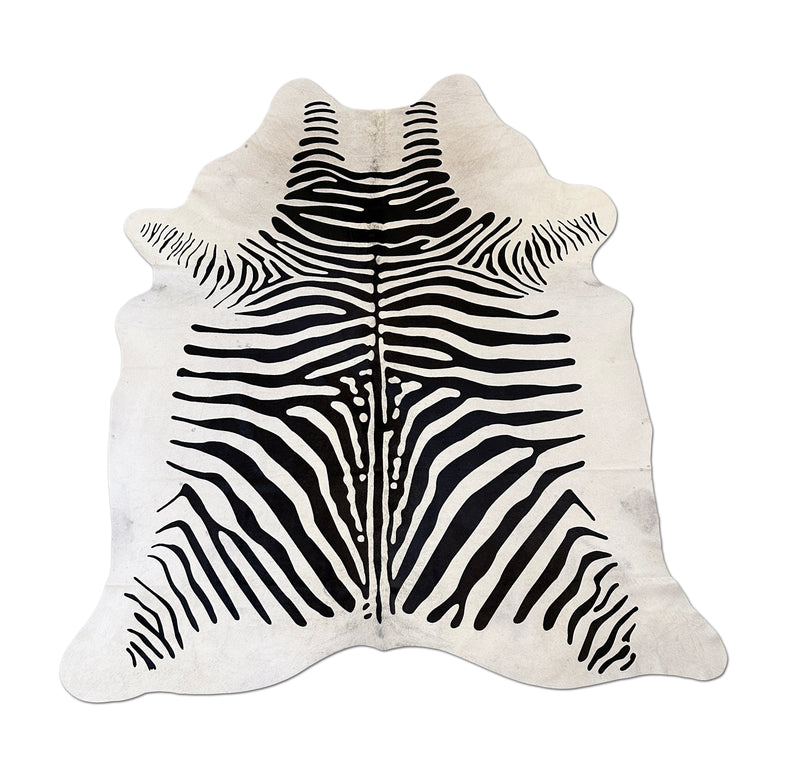 zebra cowhide rug