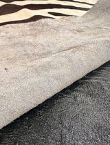 cowhide rug underside
