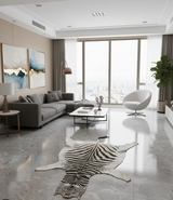 African Zebra Fur Rug