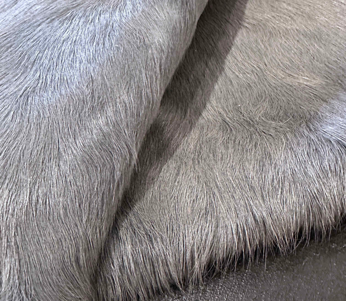 dyed gray cowhide texture