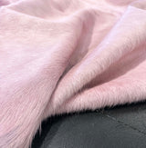 pale pink cowhide fur