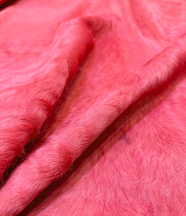 pink cowhide rug