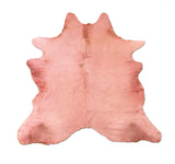 pink cowhide rug
