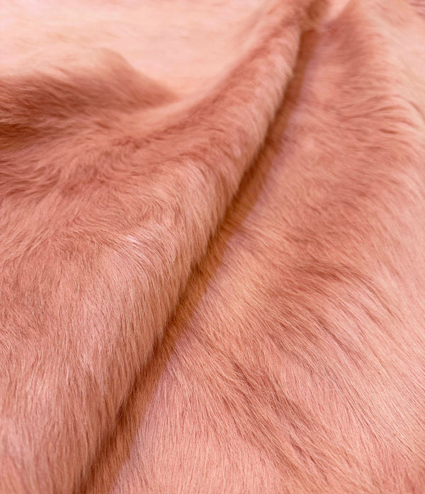 pink cowhide rug