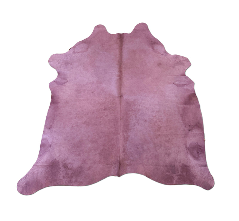 purple cowhide rug