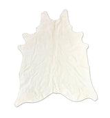 dyed white cowhide rug