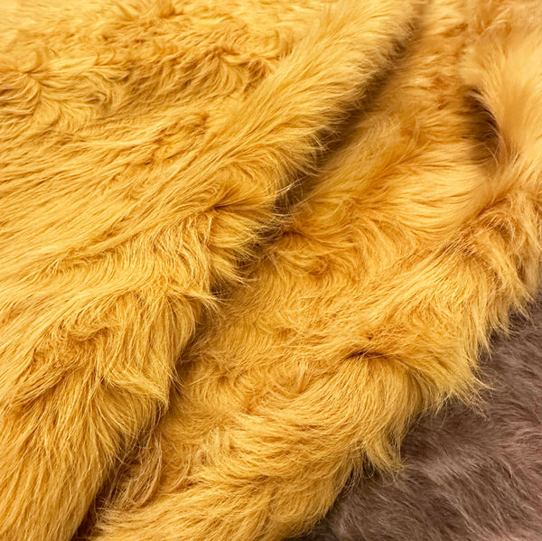 yellow cowhide rug