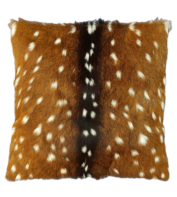 axis deer hide pillow