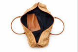 Cowhide Weekender Bag - Camel Brown