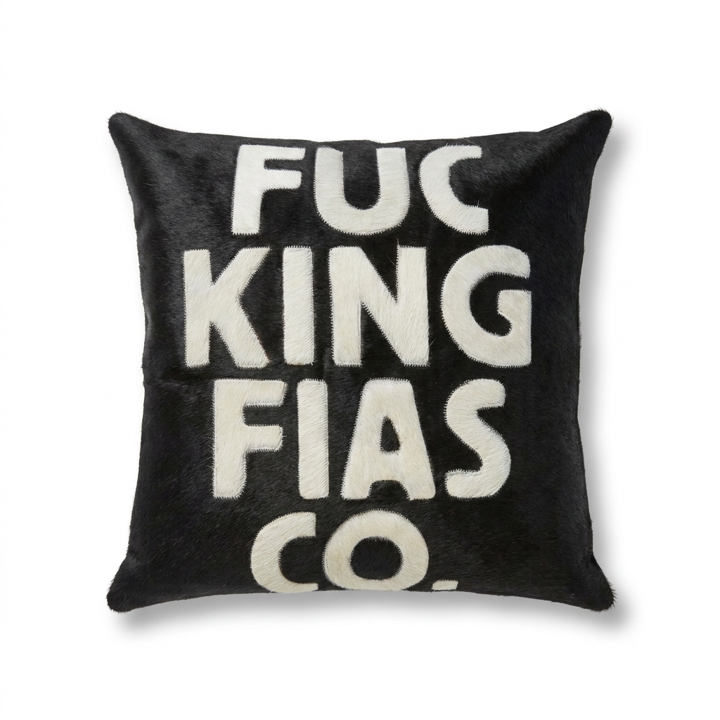 Typography Pillow 