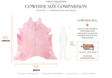Dyed Pale Pink Cowhide Rug | Estate