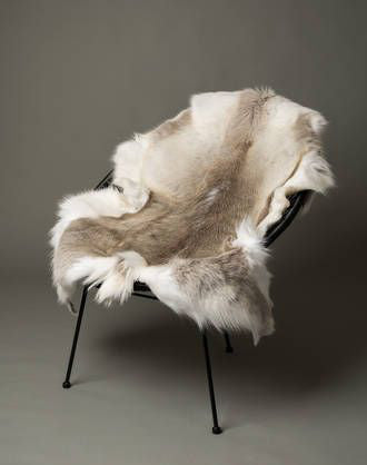 reindeer fur rug