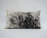 black white cowhide pillow