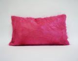 pink cowhide pillow