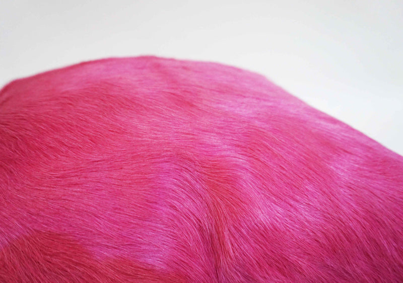 pink cowhide pillow