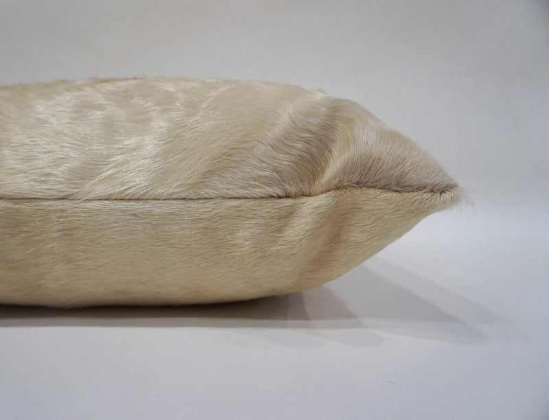champagne brown cowhide pillow