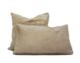 champagne brown cowhide pillow