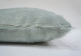 blue cowhide pillow