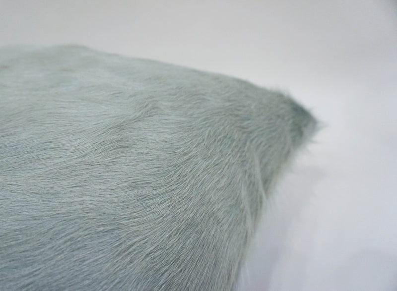 Dyed Horizon Blue Cowhide Pillow