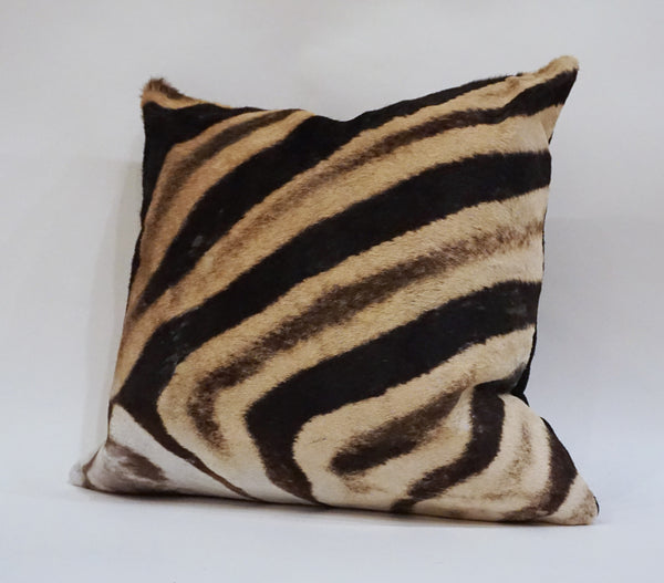 African Real Zebra Fur Pillow