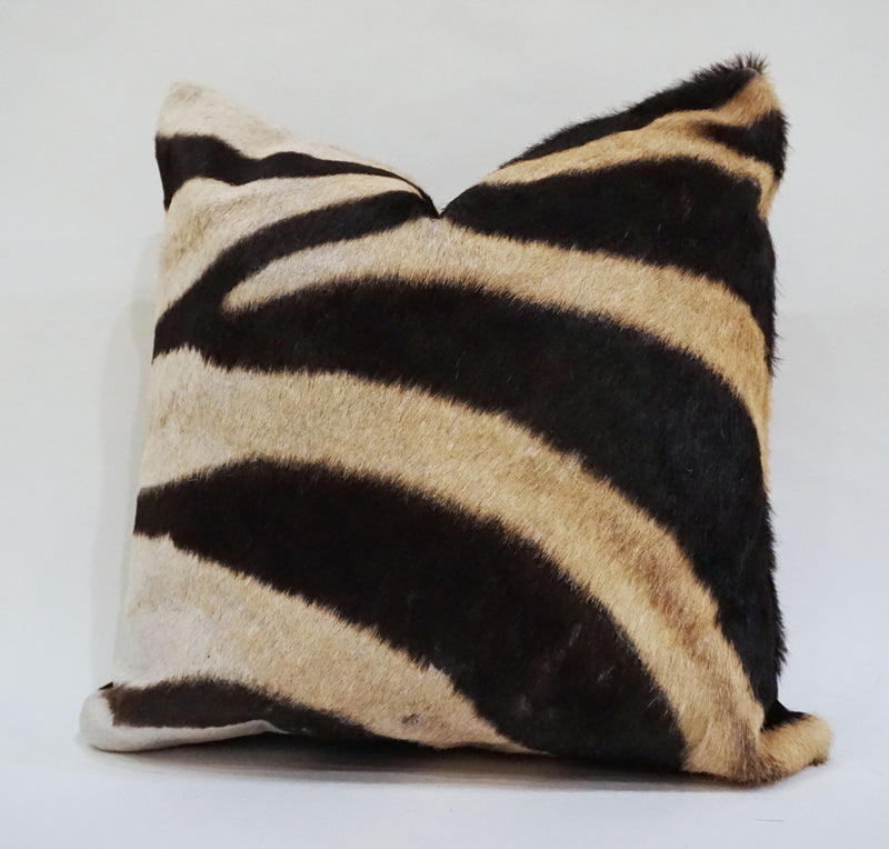 African Real Zebra Fur Pillow