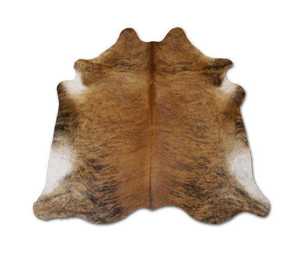 brown black brindle cowhide rug