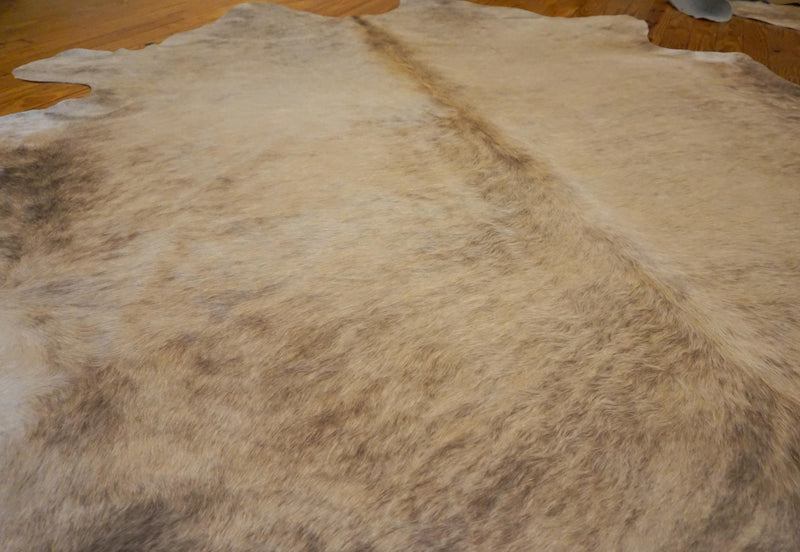 gray brown brindle cowhide rug