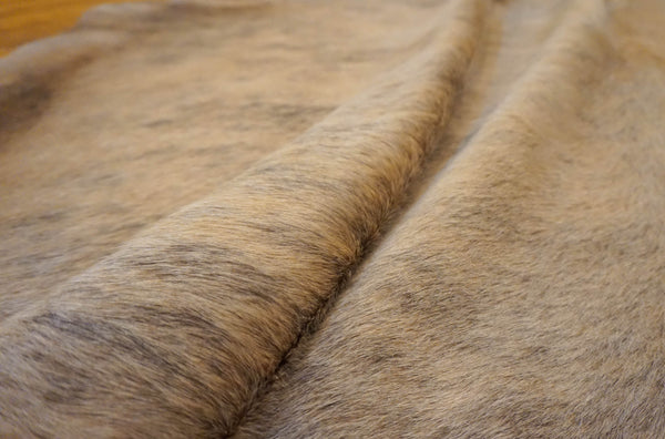 gray brown brindle cowhide fur rug
