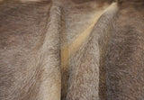gray brown cowhide rug
