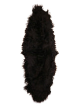 black icelandic sheepskin rug