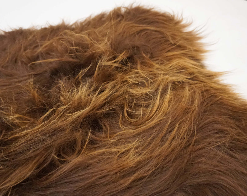 brown icelandic sheepskin fur rug