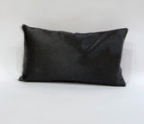 black cowhide pillow