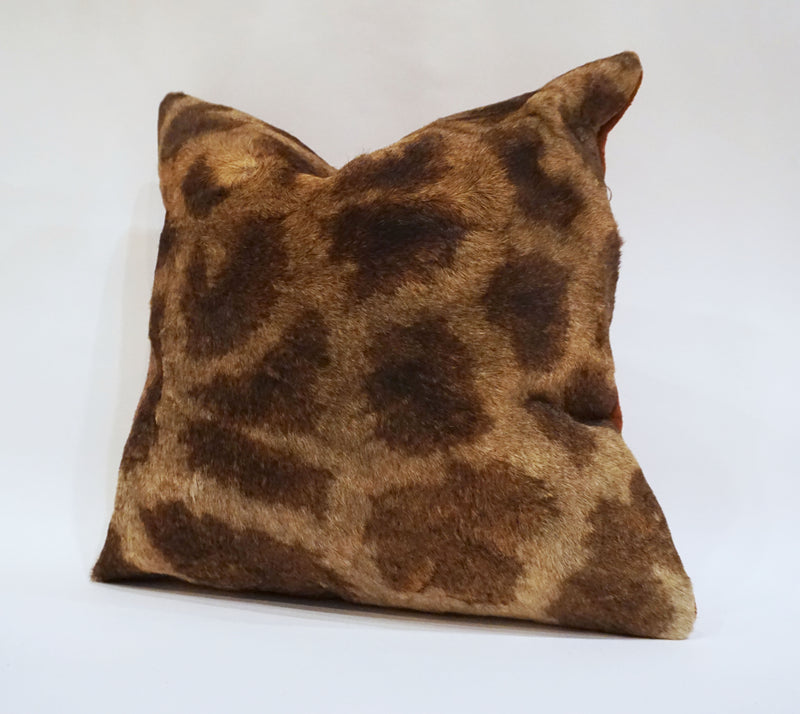 Real Giraffe Fur Pillow