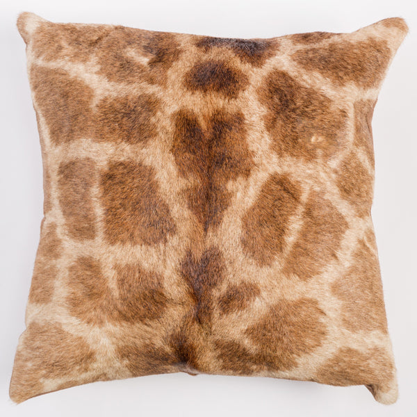 real giraffe fur pillow