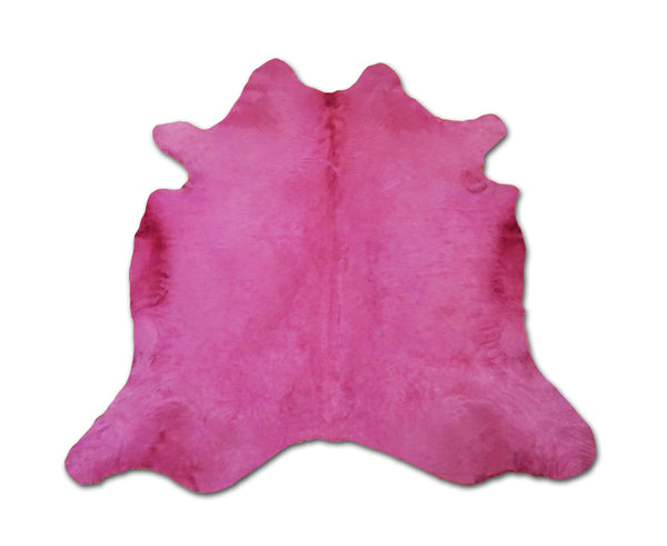 pink cowhide rug