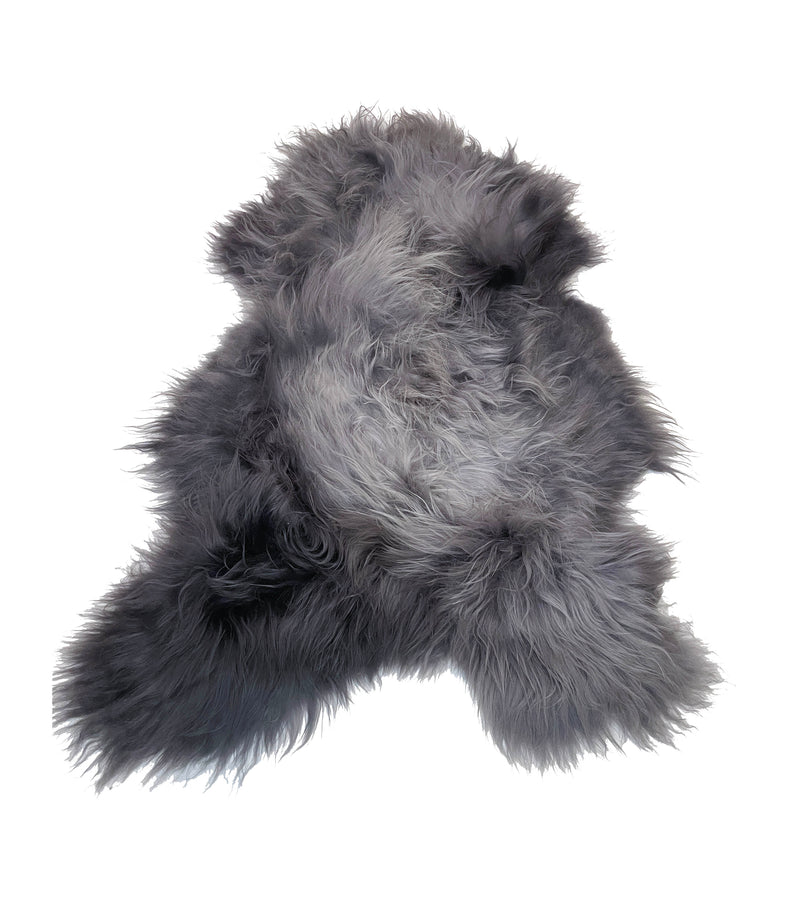 gray Icelandic sheepskin rug